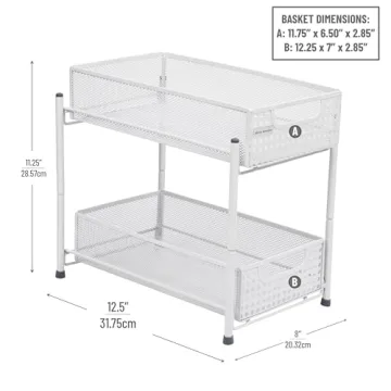 Mind Reader 2 Tier Accessory Organizer for Any Space
