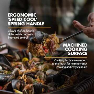 FINEX 14" Cast Iron Skillet for Effortless Cooking