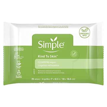 Gentle Simple Cleansing Facial Wipes Pack of 3