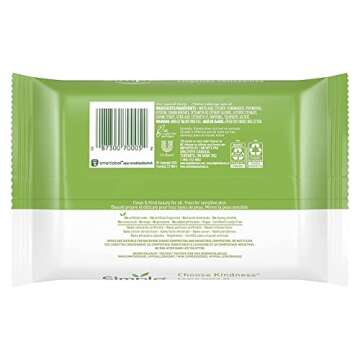 Gentle Simple Cleansing Facial Wipes Pack of 3