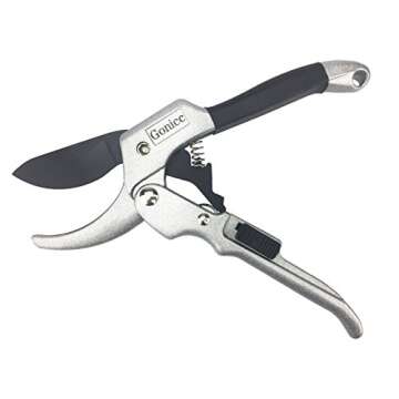 gonicc 8" Professional SK-5 Steel Blade Sharp Anvil Pruning Shears (GPPS-1001),Less effort. Pruning Scissors, Bonsai Scissors