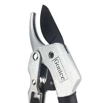 gonicc 8" Professional SK-5 Steel Blade Sharp Anvil Pruning Shears (GPPS-1001),Less effort. Pruning Scissors, Bonsai Scissors