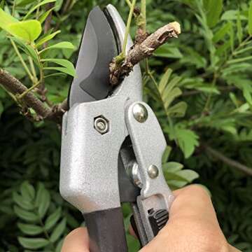 gonicc 8" Professional SK-5 Steel Blade Sharp Anvil Pruning Shears (GPPS-1001),Less effort. Pruning Scissors, Bonsai Scissors