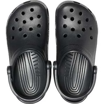 Crocs Unisex-Adult Classic Clogs (Best Sellers), Black, 13 Men/15 Women