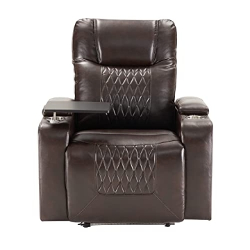 Comfort Merax Electric Recliner with USB Port and Tray Table