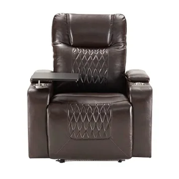 Comfort Merax Electric Recliner with USB Port and Tray Table