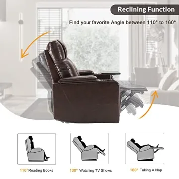 Comfort Merax Electric Recliner with USB Port and Tray Table
