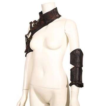 Vintage GEAR RAVE Steampunk Leather Bolero Jacket