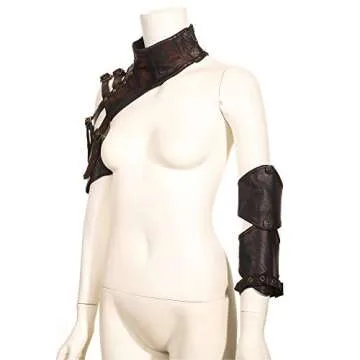 Vintage GEAR RAVE Steampunk Leather Bolero Jacket