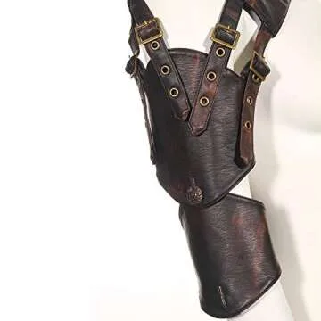 Vintage GEAR RAVE Steampunk Leather Bolero Jacket