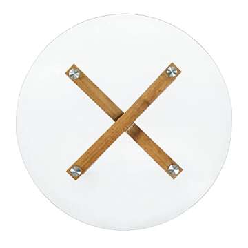 ivinta Round Glass Coffee Table for Modern Homes