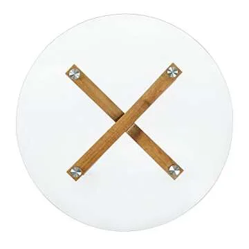 ivinta Round Glass Coffee Table for Modern Homes