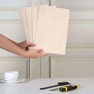 High-Quality Basswood Sheets for Crafting - 20 Pieces