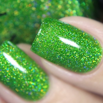 ILNP Someday Holographic Lime Green Nail Polish