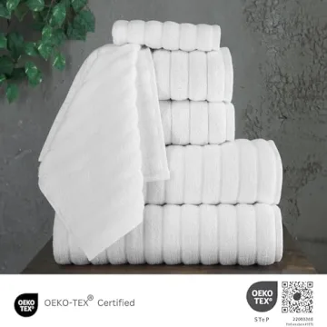 Luxury Classic Turkish Towels 6 Piece Set, Quick Drying & Absorbent