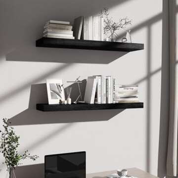Habudda Floating Shelves for Stylish Home Decor - 2 Pack