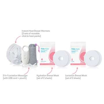 Frida Mom Labor and Delivery + Postpartum Recovery Kit + Breast Care Self Care Kit