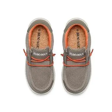 Bruno Marc Boys Slip-On Casual Comfortable Lightweight Loafer Shoes, Khaki - 13 Little Kid (SBLS2213K)