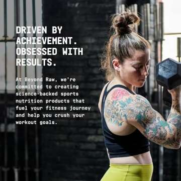 BEYOND RAW LIT | Clinically Dosed Pre-Workout Powder | Contains Caffeine, L-Citrulline, Beta-Alanine, and Nitric Oxide | Gummy Worm | 30 Servings