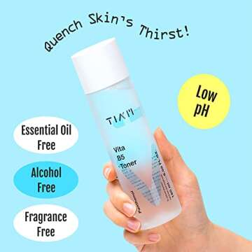 TIAM Vita B5 Toner, Deep Hydrating Toner Korean, Low pH Toner for Dry Sensitive Skin, Toner for Comb...