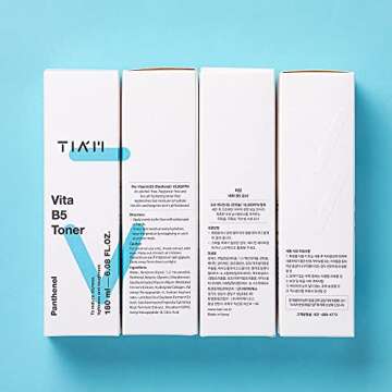 TIAM Vita B5 Toner, Deep Hydrating Toner Korean, Low pH Toner for Dry Sensitive Skin, Toner for Combination Skin, b5 Vitamin, Alcohol Free, Fragrance Free, 6.1 Fl Oz