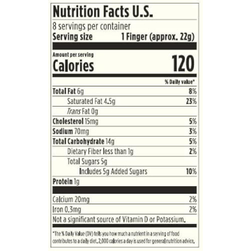 Handmade Original Scottish Shortbread Fingers in 6oz Box
