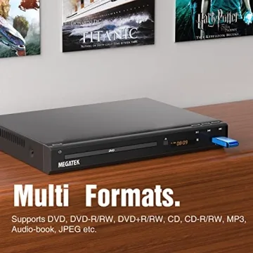 MEGATEK Region-Free DVD Player with HDMI & USB