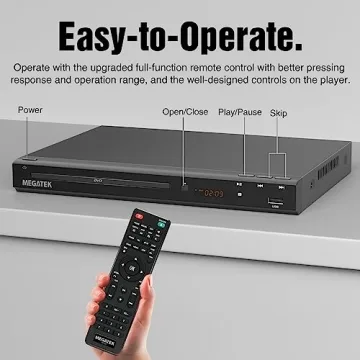 MEGATEK Region-Free DVD Player with HDMI & USB