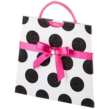 Amazon.com $25 Gift Card in a Polka Dot Reveal (Classic Black Card Design)
