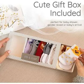 Baby Socks Gift Pairs for Newborns 0-3 Months