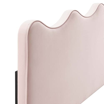 Modway Athena Velvet Headboard in Soft Peach-Blush