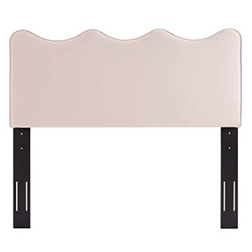 Modway Athena Velvet Headboard in Soft Peach-Blush