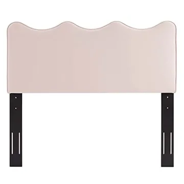 Modway Athena Velvet Headboard in Soft Peach-Blush