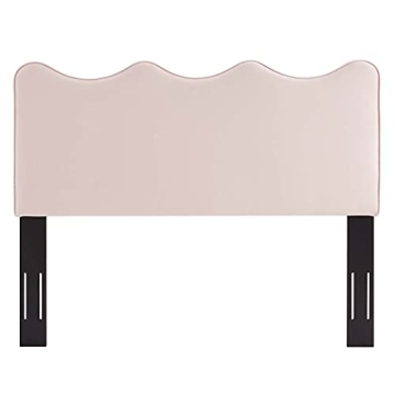 Modway Athena Velvet Headboard in Soft Peach-Blush