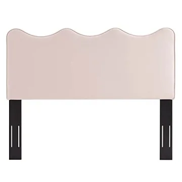 Modway Athena Velvet Headboard in Soft Peach-Blush