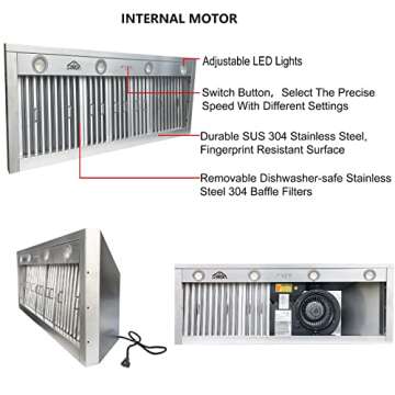 Custom Copper Range Hood with High CFM - SINDA