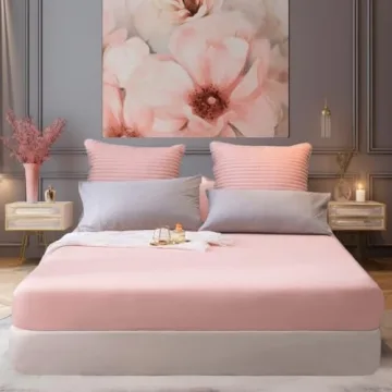 AYASW Fitted Sheet Only Queen Size Deep Pocket 16 Inches Bed Bottom Sheet 1 Piece Premium Soft and C...