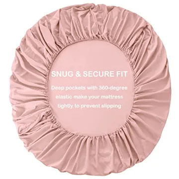 AYASW Fitted Sheet Only Queen Size Deep Pocket 16 Inches Bed Bottom Sheet 1 Piece Premium Soft and Cozy 1800 Brushed Microfiber Wrinkle Fade Resistant Breathable Easy Care Pink Holiday Decor