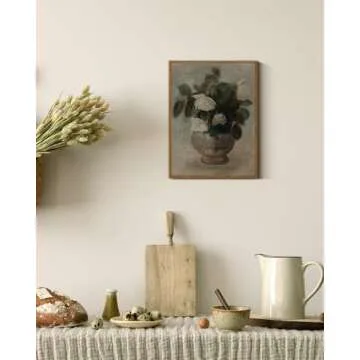 InSimSea Vintage Floral Canvas Wall Art Decor 12x16