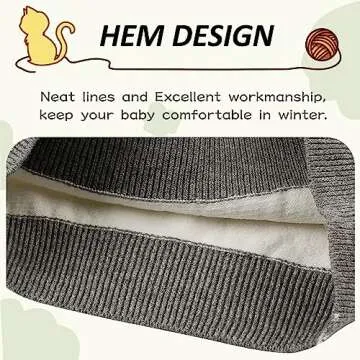 Peecabe Toddler Baby Cable Knit Sweater for Boys Long Sleeve Crewneck Striped Cotton Pullover Sweatshirt Fall Winter 1-5T (5T, Gray)