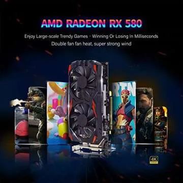 HP RGB Gaming PC Desktop Computer - Intel Quad I7 up to 3.8GHz, 16GB Memory, 128G SSD + 2TB, Radeon RX 580 8G, RGB Keyboard & Mouse, DVD, WiFi & Bluetooth, Win 10 Pro (Renewed)