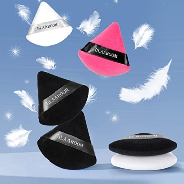 12 Velour Powder Puffs for Cosmetic Foundation and More
