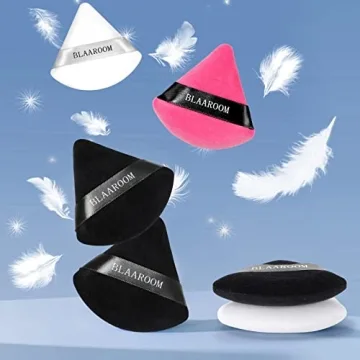 12 Velour Powder Puffs for Cosmetic Foundation and More