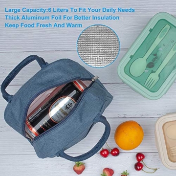 Bento Lunch Box for Adults Kids with Insulated Bag Utensils
