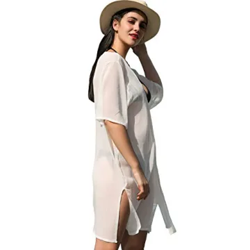 LA CARRIE Women's Summer Chiffon Kimono Swimsuit Cover Up
