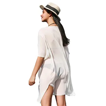 LA CARRIE Women's Summer Chiffon Kimono Swimsuit Cover Up