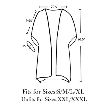 LA CARRIE Women's Summer Chiffon Kimono Swimsuit Cover Up