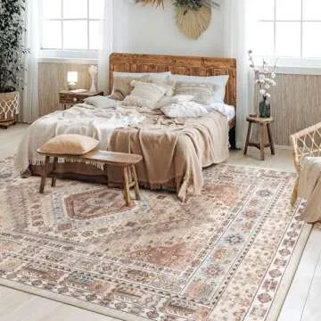 ZLONETYO 5x7 Washable Area Rug for Home Decor