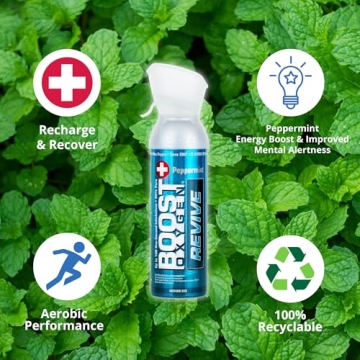 Revive with Boost Oxygen Peppermint 5L Canisters 4-Pack