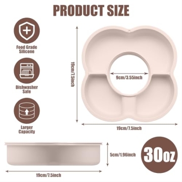 Snack Bowl with Lid for Stanley 30 oz Tumbler - Pink Quartz